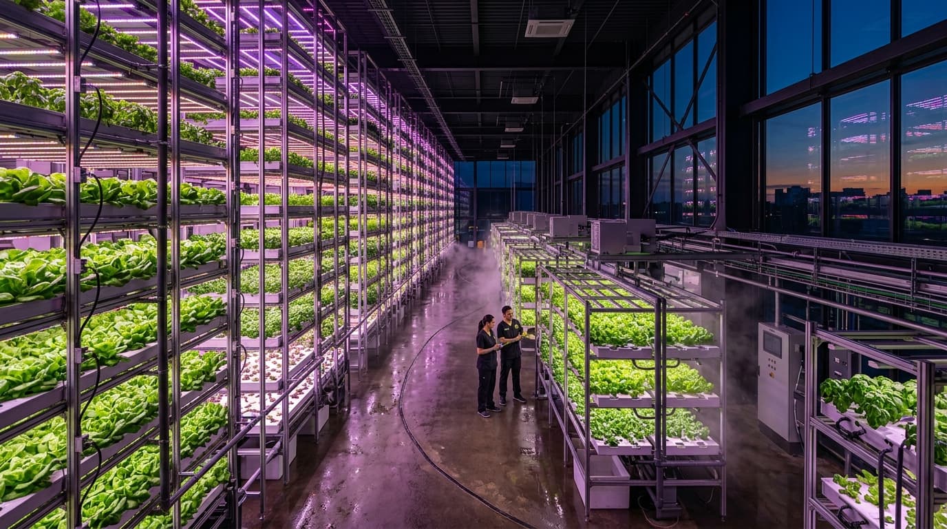 State-of-the-art commercial vertical hydroponics facility
